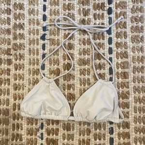 White triangle swimsuit